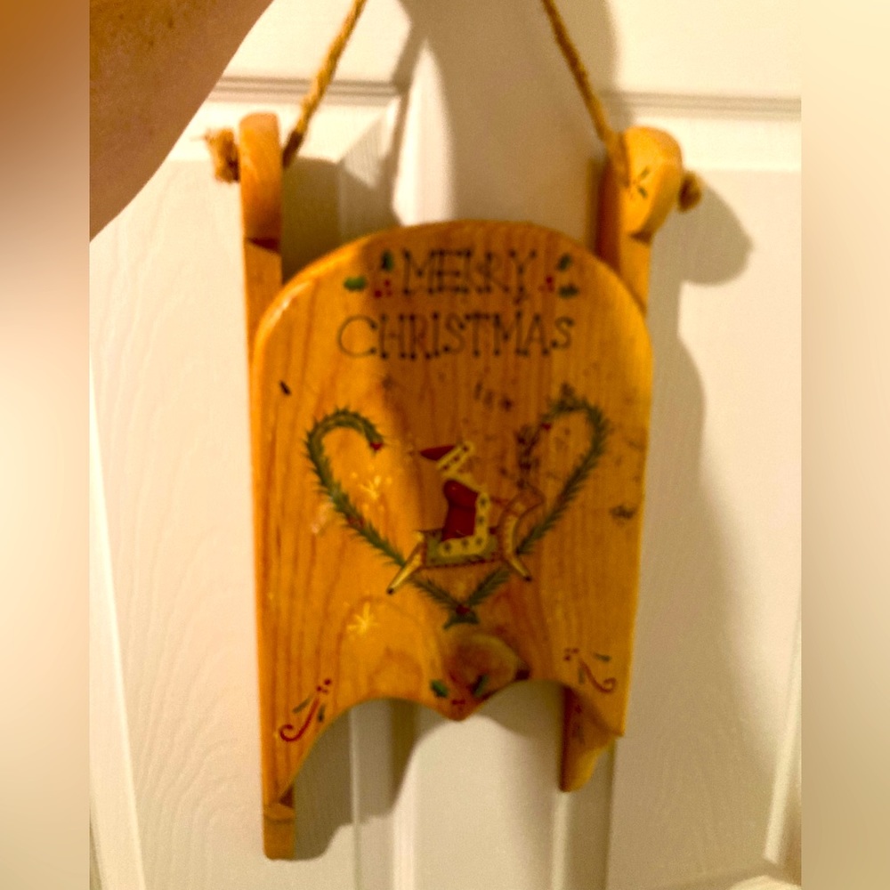 Wooden Sleigh decor